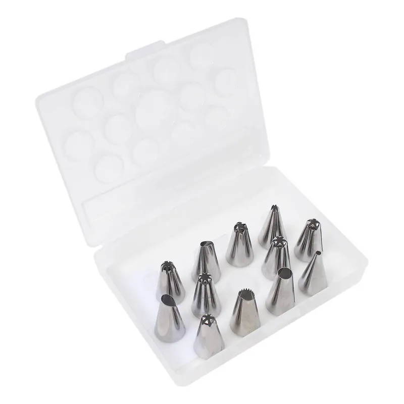 Metal Piping Tips 12 Pack Bulk Order