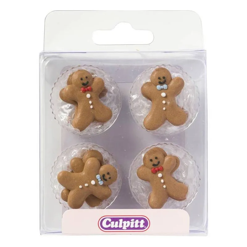 Culpitt Gingerbread Man Sugar Pipings 12 Pack Big Sale
