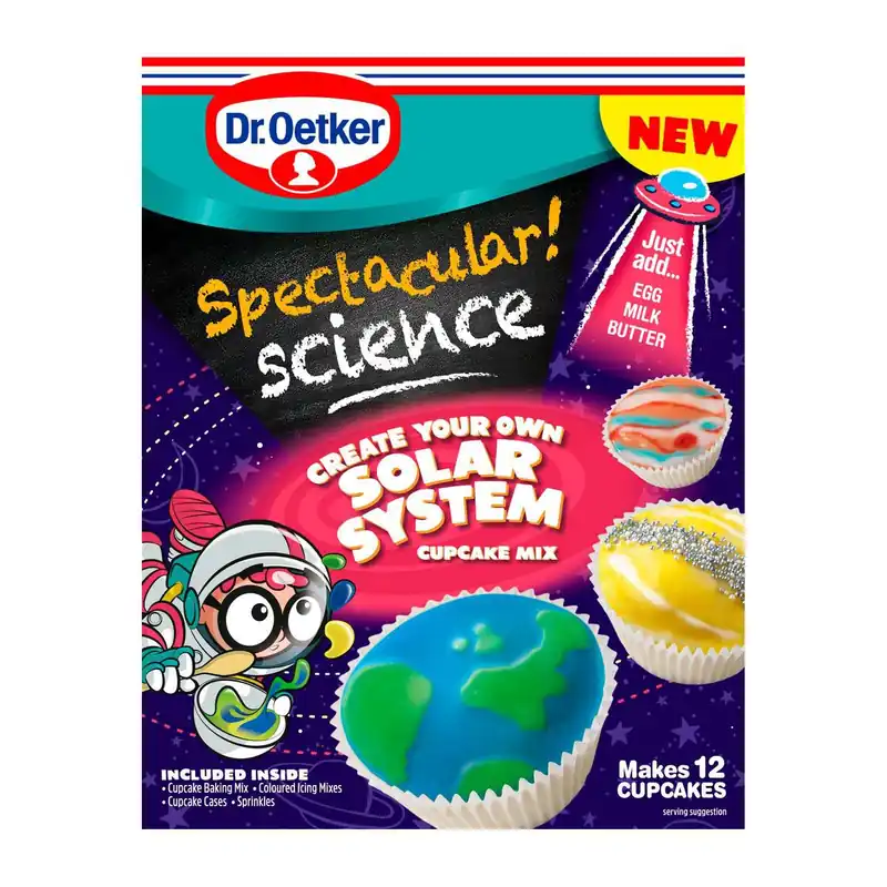 Dr. Oetker Spectacular Science Solar System Cupcake Mix 360g Limited Offer