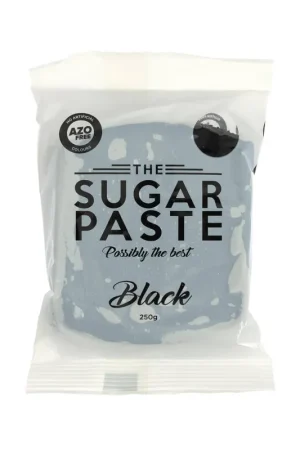 Worldwide Shipping The Sugar Paste Black Sugarpaste 250g