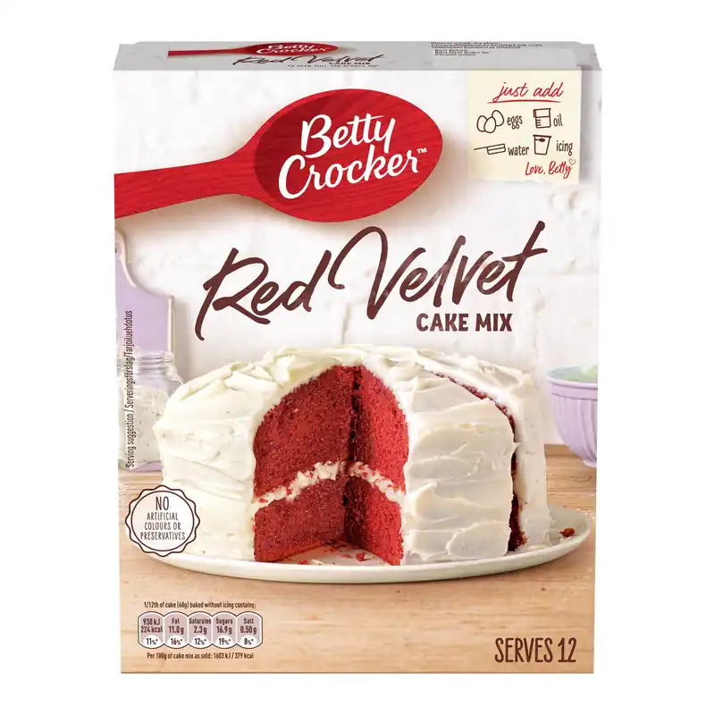 Grab Now Betty Crocker Red Velvet Chocolate Cake Mix 425g