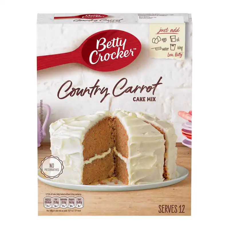 Betty Crocker Country Carrot Cake Mix 425g Clearance
