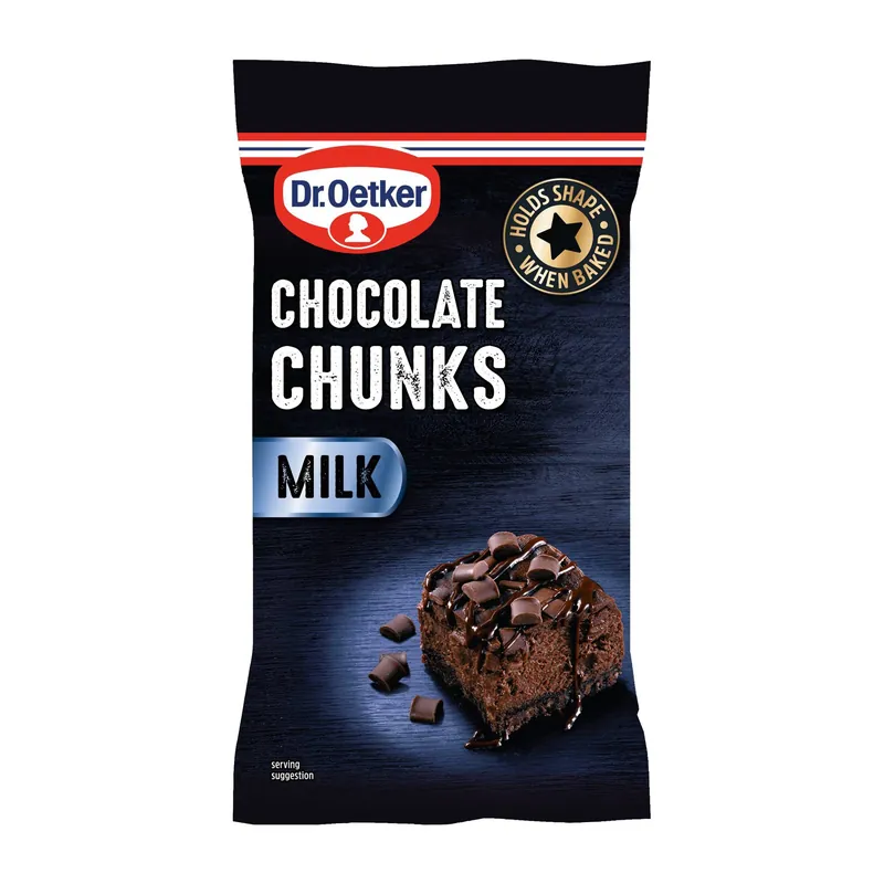 Save Now Dr. Oetker Milk Chocolate Chunks 100g