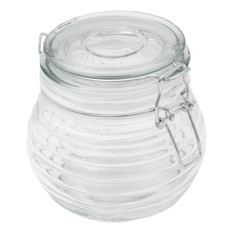 Honey Pot Clip-Top Glass Jar 650ml Bargain