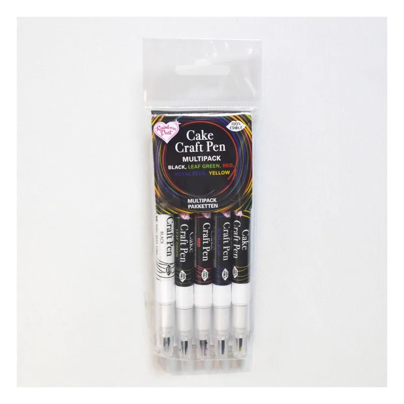 Top Pick Rainbow Dust Double-Ended Edible Food Pen 5 Pack