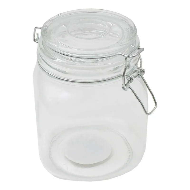 Clear Clip-Top Glass Jar 1 Litre Express Delivery