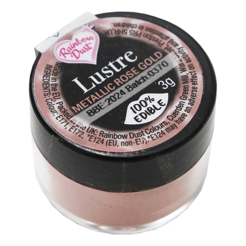 Rainbow Dust Rose Gold Edible Lustre Powder 3g Must Have