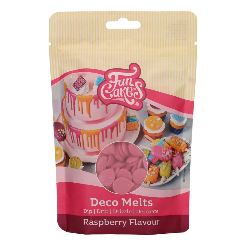 Buy Direct Funcakes Raspberry Flavour Deco Melts 250g