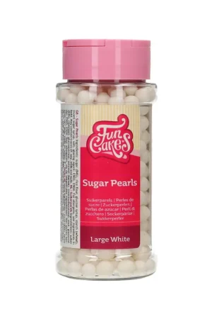 FunCakes White Sugar Pearls 7mm 70g Certified