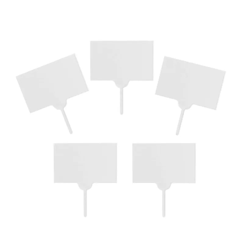 One Day Deal Clear Rectangle Acrylic Cake Toppers 6cm x 7cm 5 Pack