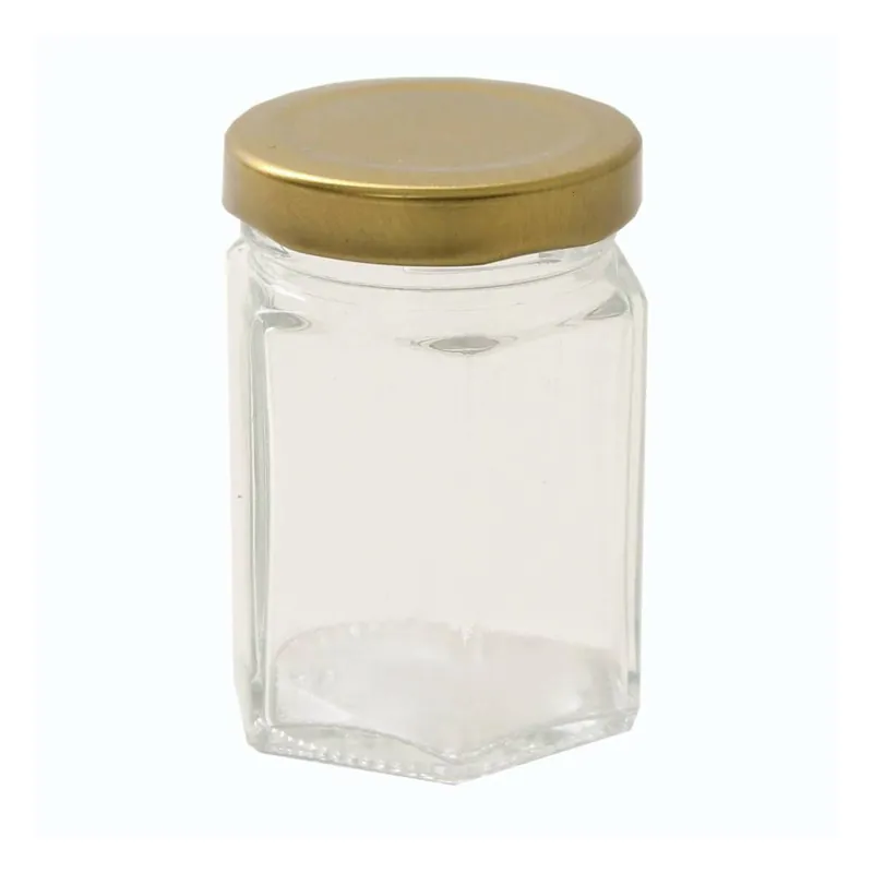 Save Now Clear Hexagonal Glass Jar 55ml