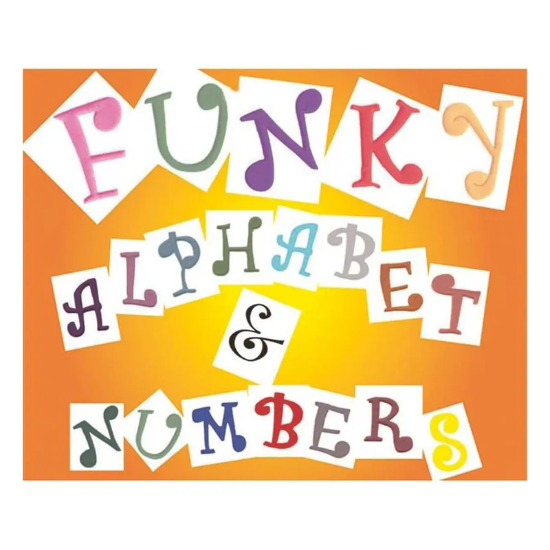 Funky Alphabet and Numbers Cutting Set Original