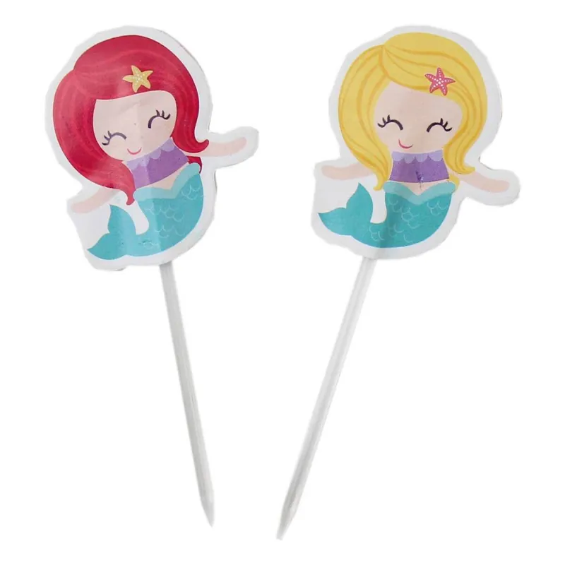 Today Only Baked With Love Mermaid Cupcake Picks 24 Pack