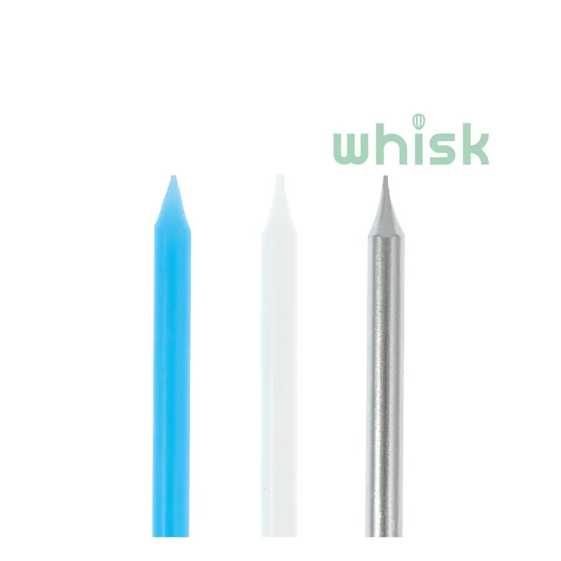 Whisk Tall Blue and Silver Candles 16 Pack Limited Edition