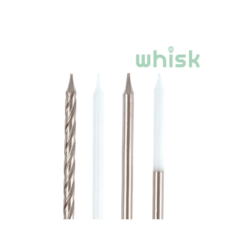 Whisk Rose Gold Metallic Candles 24 Pack Fresh Stock