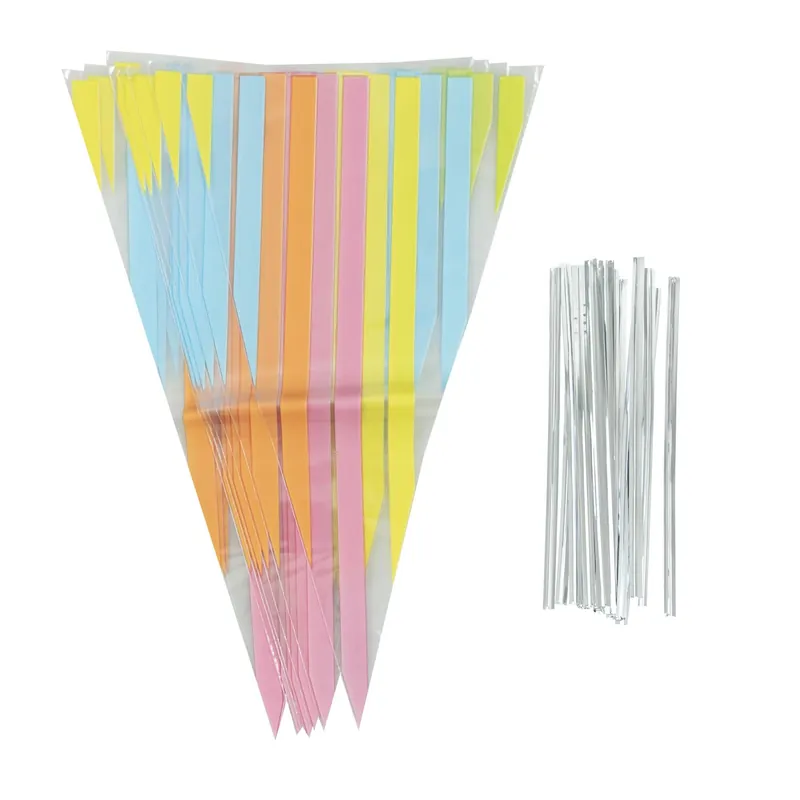 Whisk Pastel Stripe Cone Bags 10 Pack Get Yours