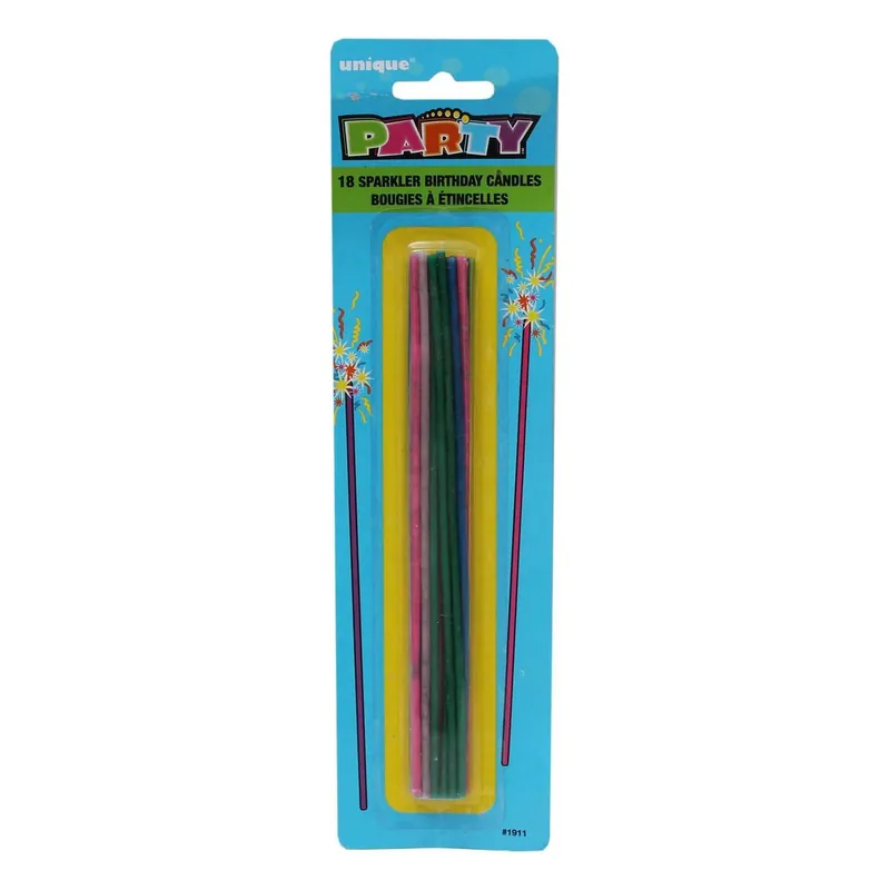 One Day Deal Sparkler Birthday Candles 18 Pack