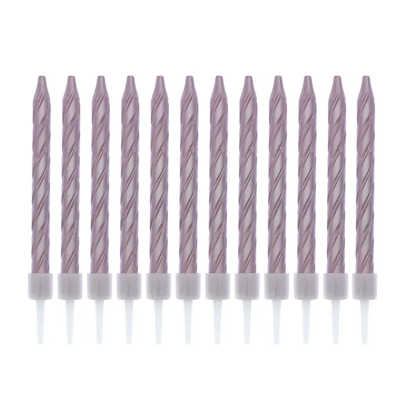Bulk Order Pink Pearlescent Candles 12 Pack