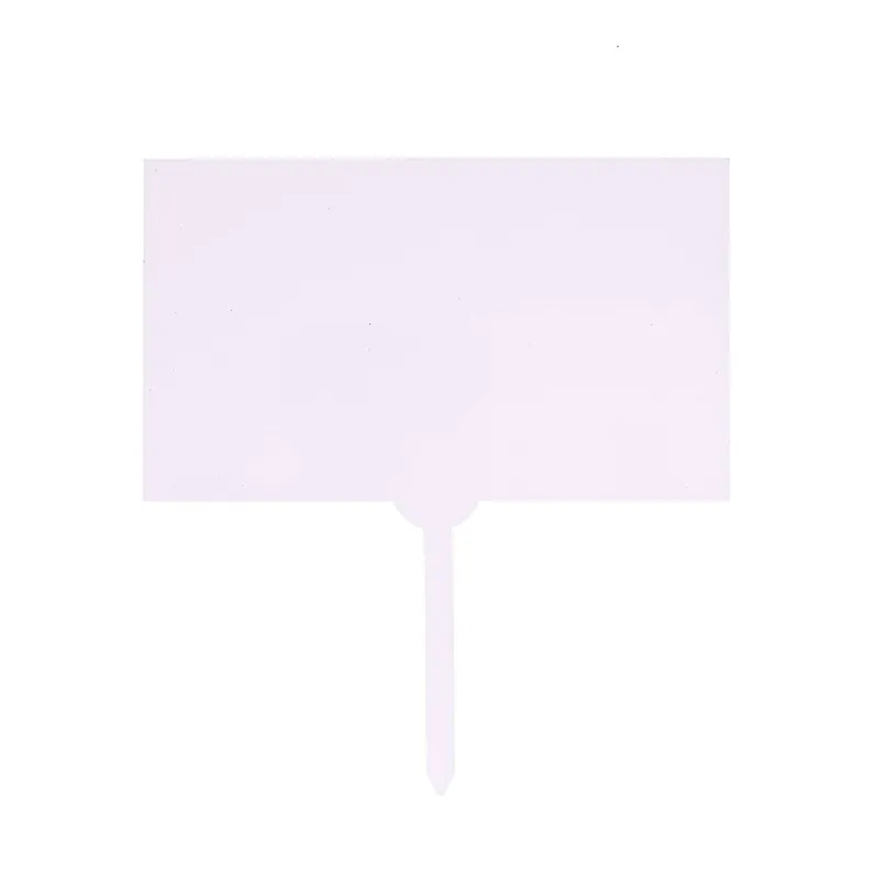Markdown Clear Rectangle Acrylic Cake Topper 12cm x 19cm
