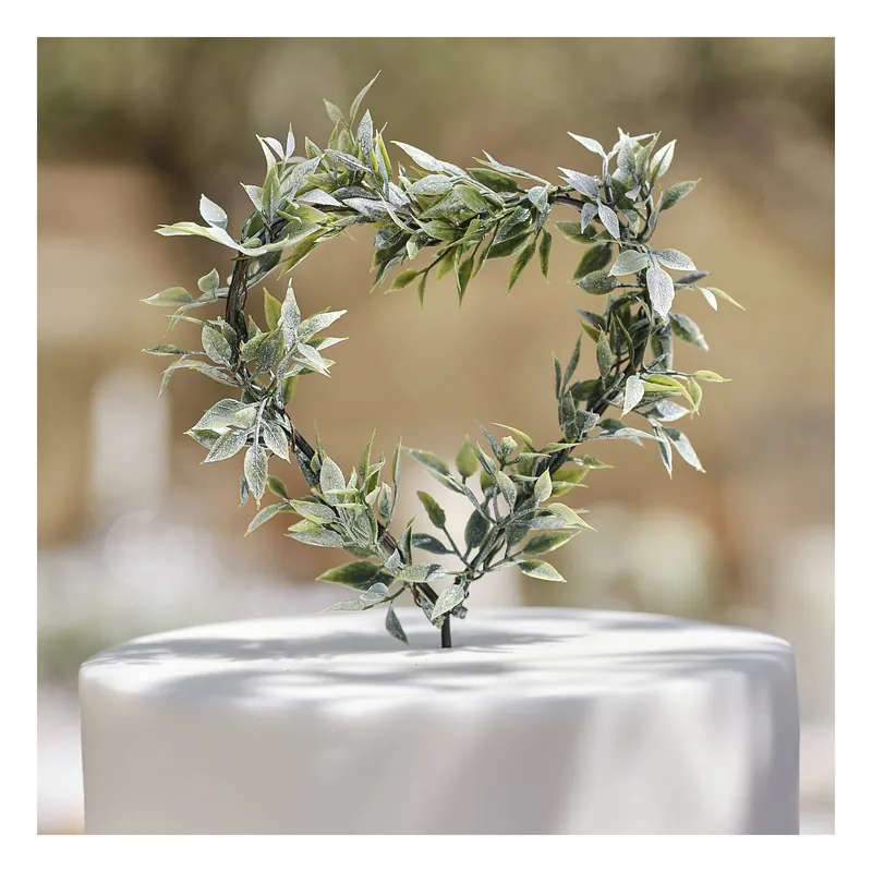 Ginger Ray Foliage Heart Cake Topper Wholesale