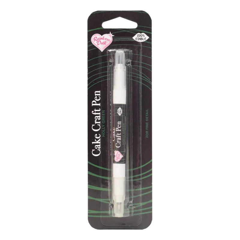 Super Sale Rainbow Dust Holly Green Double-Ended Edible Food Pen