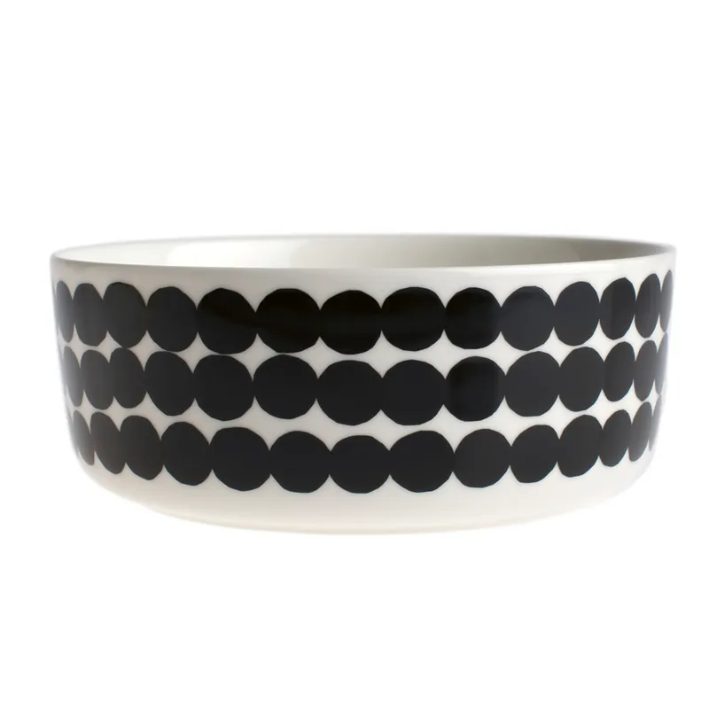 Limited Edition Räsymatto serving bowl 1.5 l, black-white