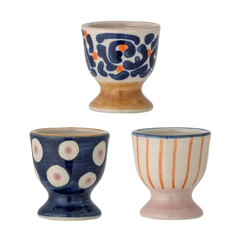 Eviaya egg cup 3 pieces, Blue-multi Best Choice