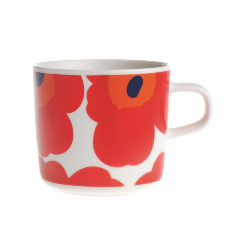 Unikko coffee cup 20 cl, red-white Affordable