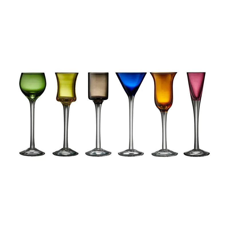 Lyngby Glas snaps glass 2.5-5 cl 6 pieces, Mix Save Now