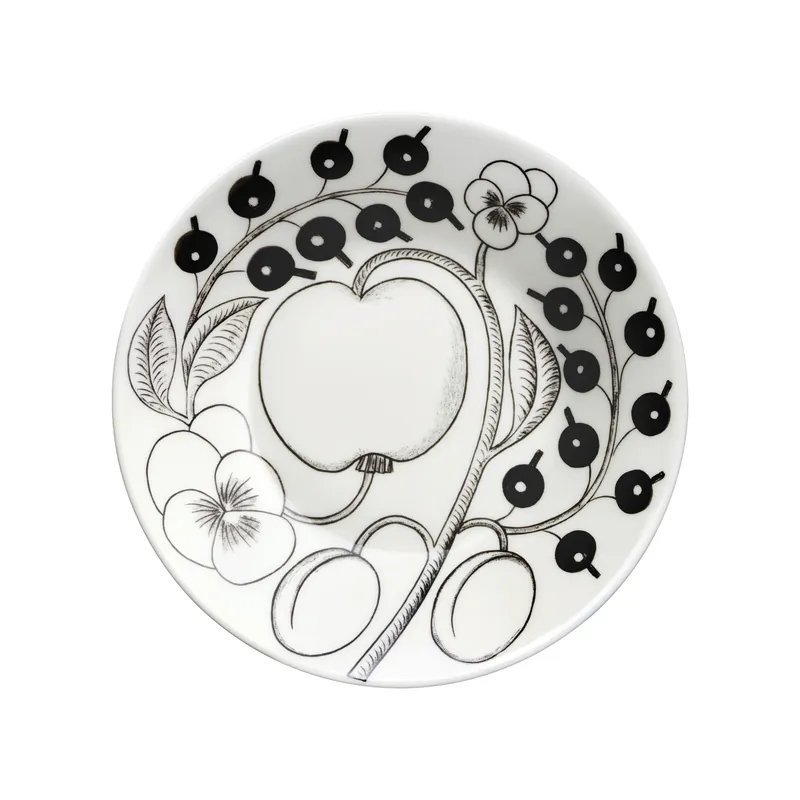 Worldwide Shipping Paratiisi saucer Ø16.5 cm for teacup 28 cl, Black