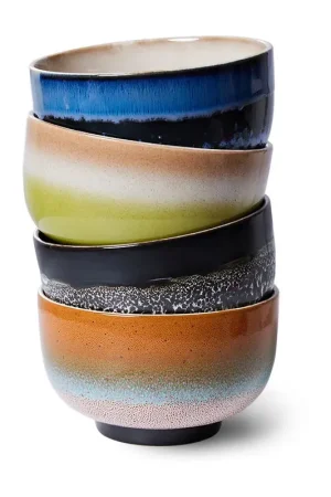 70's bowl Ø13.5 cm 4-pack, Groovy Affordable
