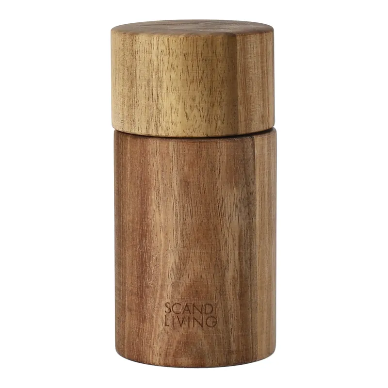 High Quality Hollow salt grinder 13 cm, Acacia