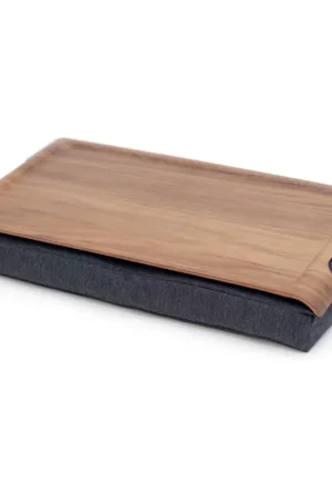 Worldwide Shipping Lap tray mini, grey-wallnut
