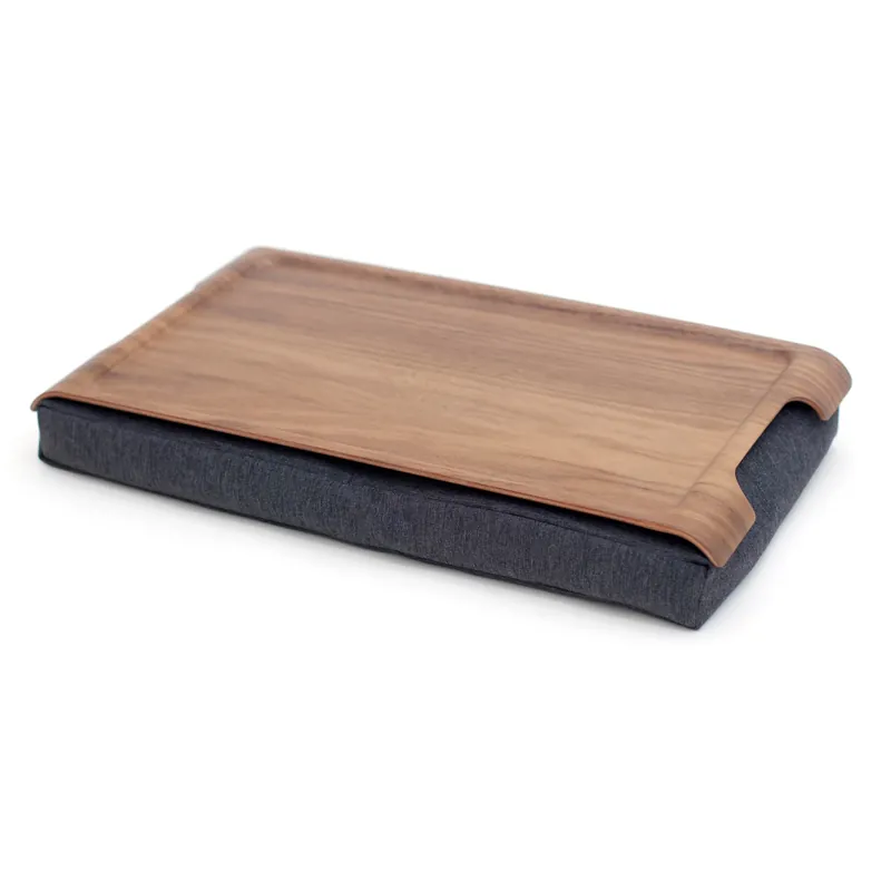 Worldwide Shipping Lap tray mini, grey-wallnut