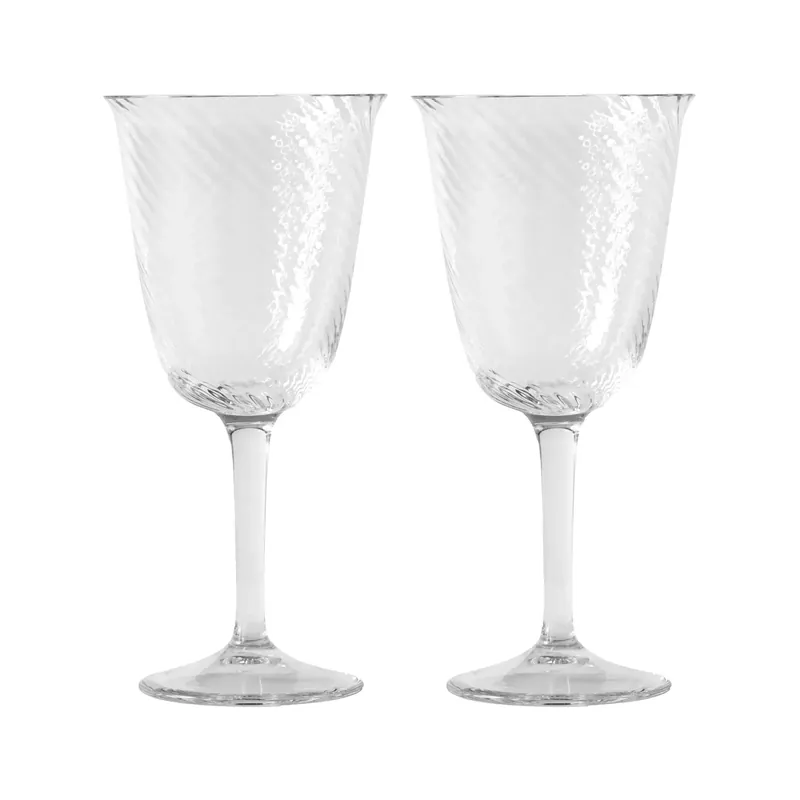 Worldwide Shipping Collect SC80 wine glass 2 pack, Clear