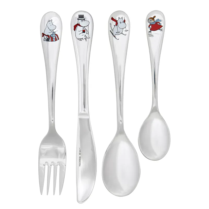Worldwide Shipping Moomin cutlery childrens set 4-pack, family