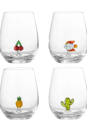 Worldwide Shipping Misa drinking glasses 56 cl 4 pieces, Clear