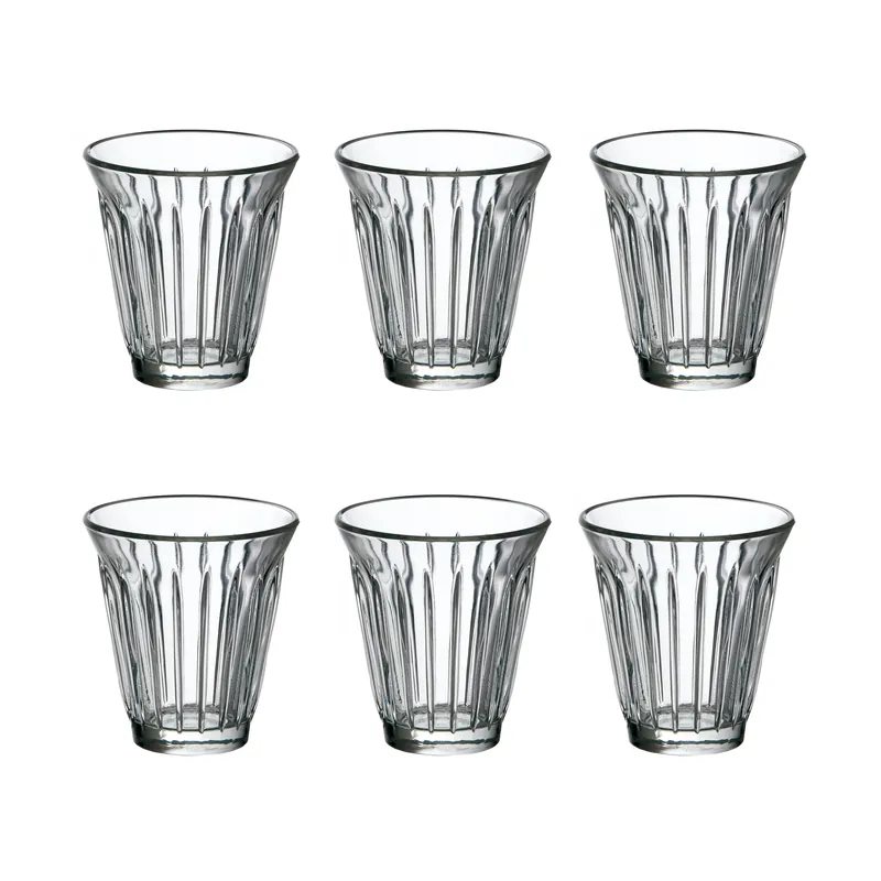 Zinc drinking glass 19 cl 6-pack, Clear Grab Now