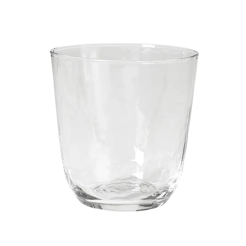 Worldwide Shipping Hammered drinking glass 33.5 cl, amber