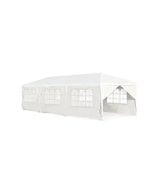 10 x 30 Feet Outdoor Canopy Tent with 6 Removable Sidewalls and 2 Doorways Grab Now