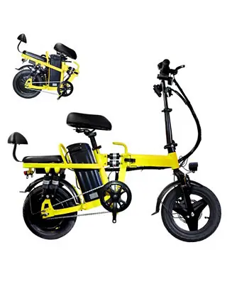 Foldable 500W Electric Bike, LED Display, Shock Absorption, Anti-Theft Alarm Mega Sale