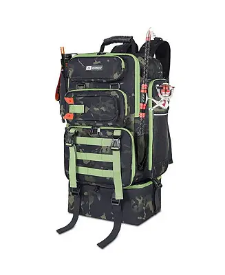 Wholesale TackleChill Pro 2-in-1 Fishing Backpack with Cooler – 45L Tackle Storage, Built for Organized Outdoor Getaways