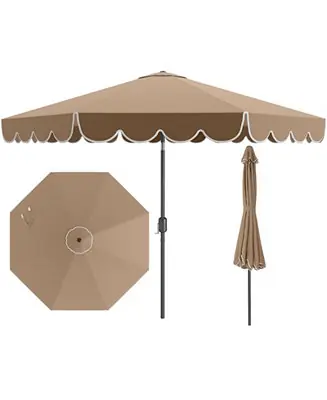 10 Feet Patio Umbrella Outdoor Market Umbrella with Crank Tilt Adjustment Original