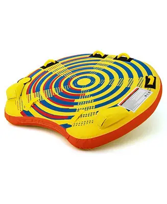 1 or 2 Person Inflatable Towable Tube for Boating with Quick Connector Affordable