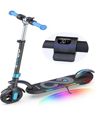 Worldwide Shipping Kids' 180W Electric Scooter-LED Display, Adjustable Speed & Height, 25.2Vdc 1A Power, 10 Mph Speed (50Hz/60Hz Compatible) | Colorful Lights Included, Ideal Gift for Kids.