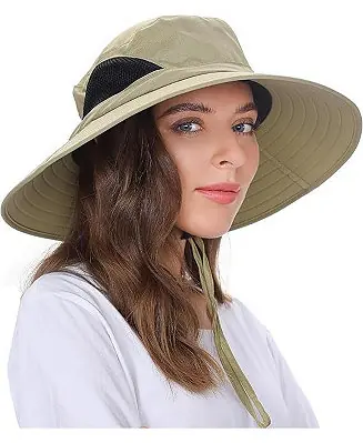 Wide Brim Sun Hat, UPF 50+ UV Protection Waterproof Packable Bucket Hat for Men & Women, Outdoor Fishing Hiking Beach Holiday Sale