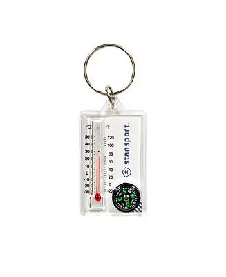 Zipper Pull Compass and Thermometer Discount