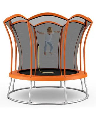 Worldwide Shipping 10 Feet Unique Flower Shape Trampoline with Galvanized Steel Frame