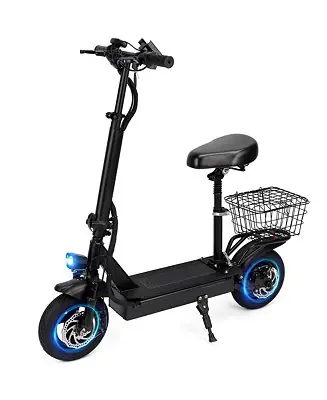 10-Inch Adult Foldable Electric Scooter with Dual Brakes & Auto Power-Off, 48V Motor for 20MPH & 25-Mile Range Time-Limited