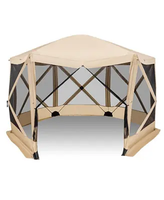 11.5 X 11.5 FT Pop-up Screen House Tent with Portable Carrying Bag Viral